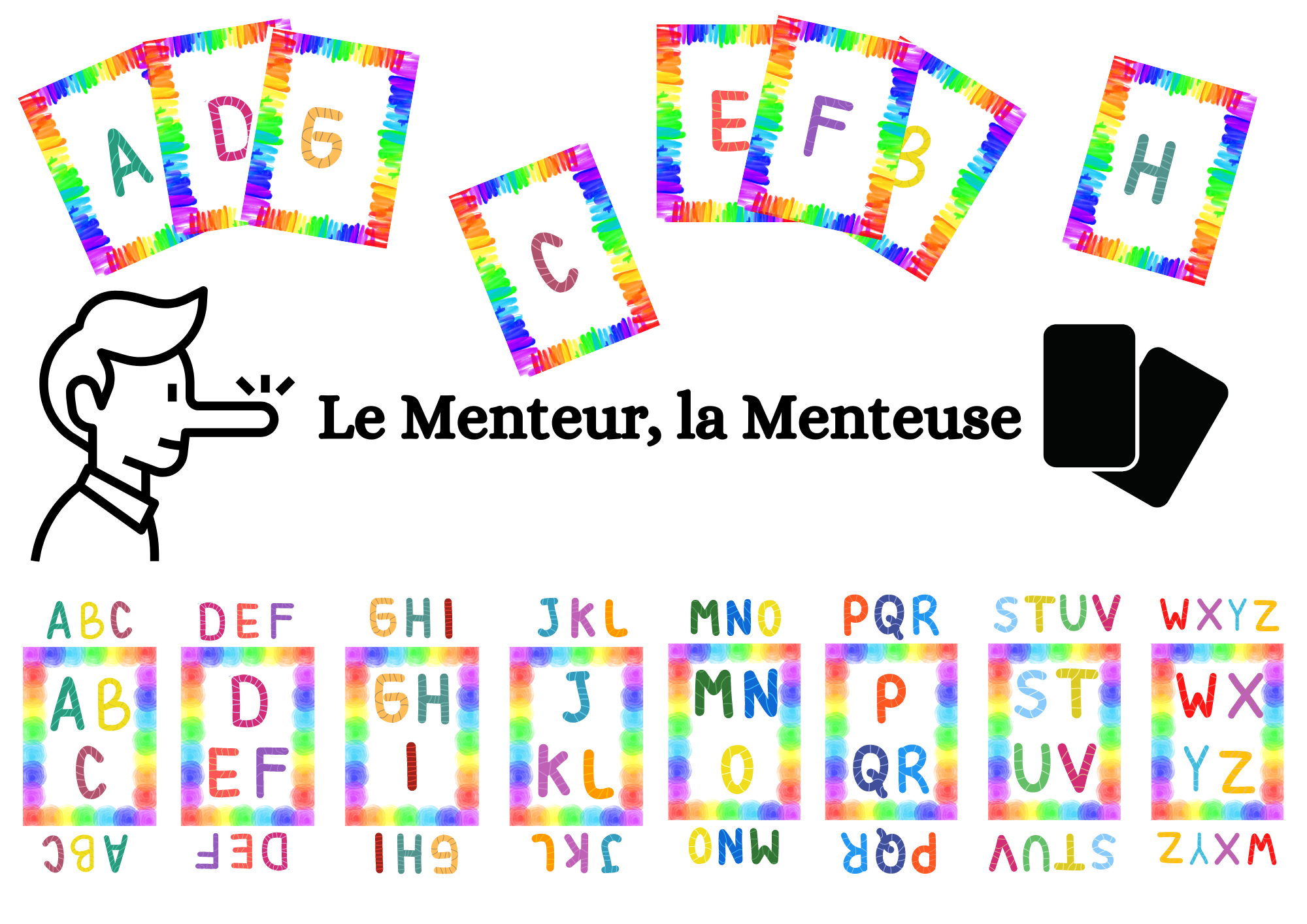 Le Menteur, la Menteuse de l'Alphabet sur Tutwi
